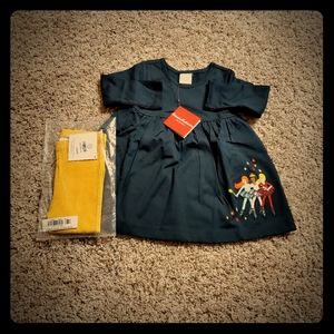 NWT Hanna Andersson (80) dress/legging set